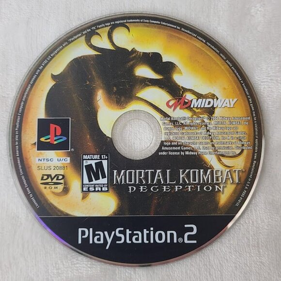 Mortal Kombat Deception Sony PlayStation 2 PS2 Disc Only - Picture 2 of 2